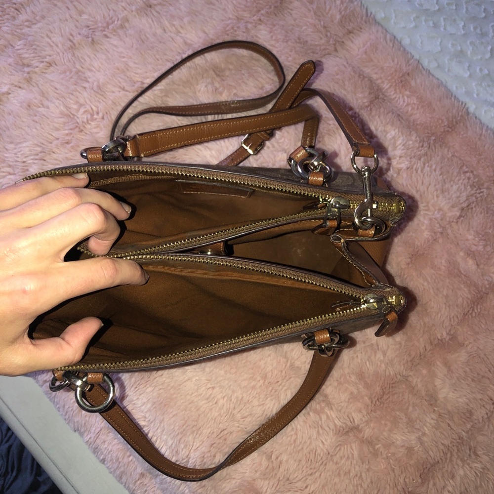 Brown Leather Coach purse